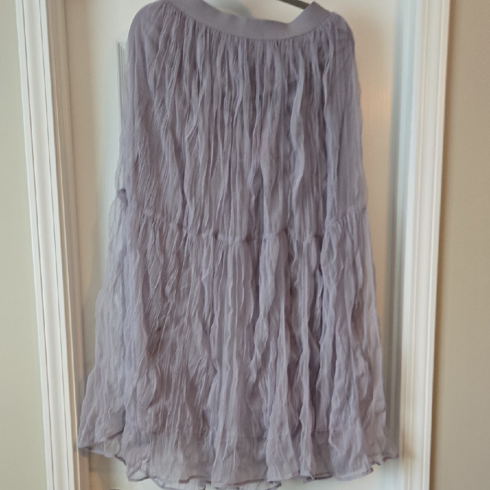 Listicle Lavender Crinkle Maxi Skirt